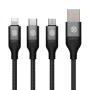 Nillkin Swift Pro 3-in-1 high quality cable (MicroUSB + Type-C + Lightning port) order from official NILLKIN store